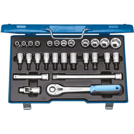 Steckschlüssel-Garnitur 1/2" 19IMU-10 27-teilig Gedore