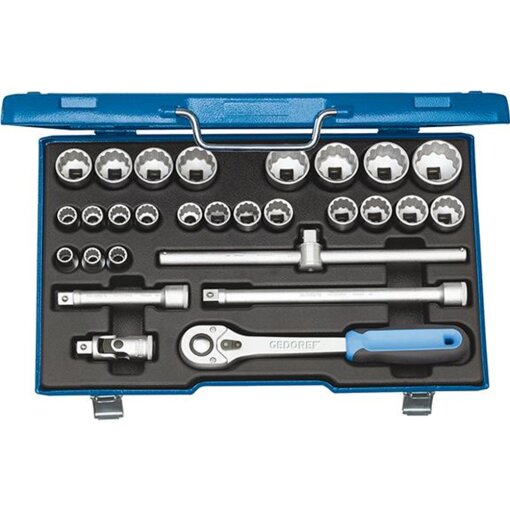 Steckschlüssel-Garnitur 1/2" D19VMU-10 28-teilig Gedore