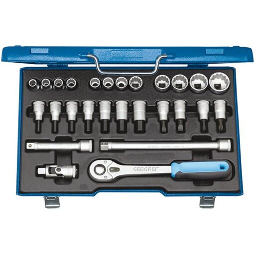 Steckschlüssel-Garnitur 1/2" D19IMU-10 27-teilig Gedore