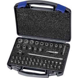 Kraft- Steckschlüssel-Satz 1/4" 46-teilig ASW
