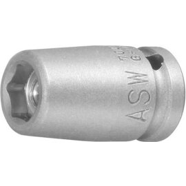 Kraft- Steckschlüsseleinsatz mit Magnet 1/4" ASW