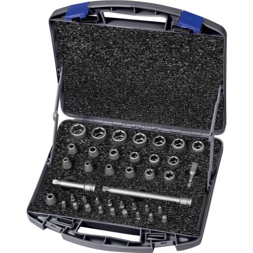 Kraft- Steckschlüssel-Satz 3/8" 40-teilig ASW