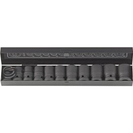 Kraft- Steckschlüssel-Satz 1/2" 15-teilig Fortis