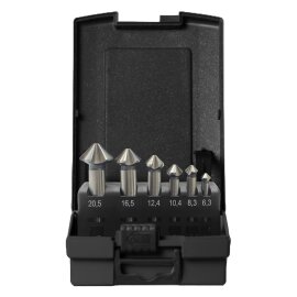 Kegelsenker-Set 5 Schneiden HSS-G 6-teilig