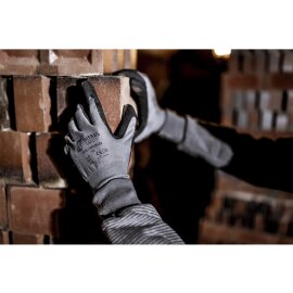 Montagehandschuhe NITRAS 3530 NYLOFLEX grau-schwarz