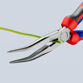 Flachrundzange mit Schneide 200 mm 26 22 200 Knipex