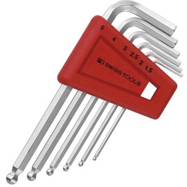 Winkelschraubendreher- Satz im Kunststoffhalter Kugelkopf PB Swiss Tools