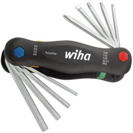 Handklapphalter 9-teilig gemischt PocketStar Wiha