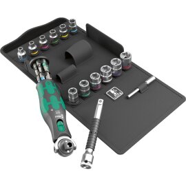 Magazin-Knarren-Satz 3/8" Zyklop Pocket 27-teilig Wera
