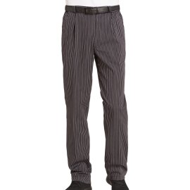 Hose Herren 12/6470/25 schwarz/weiß