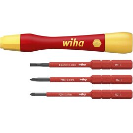 Feinschraubendreher-Satz VDE 4-teilig slimVario Wiha