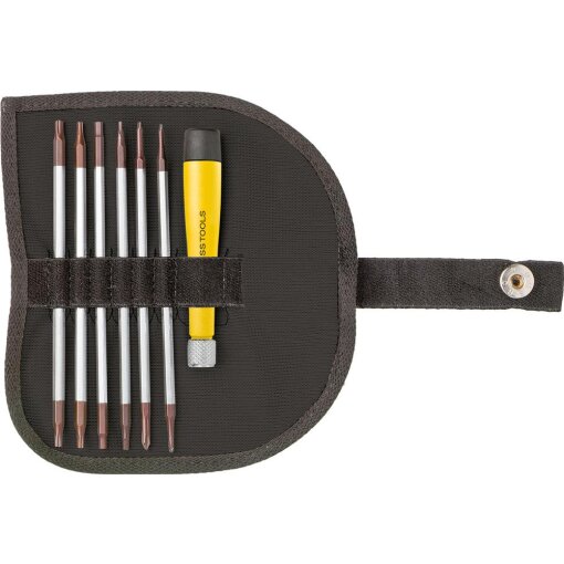 Elektronik- Schraubendreher-Satz ESD mit Wechselklingen 7-teilig PB Swiss Tools