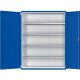 Schwerlastschrank B1485 x T400 x H1950 mm RAL7035/5010 o.Mittelwand 4 Böden