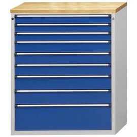 Schubladenschrank V1060 Modell 4006 V- RAL 7035 / RAL 5010