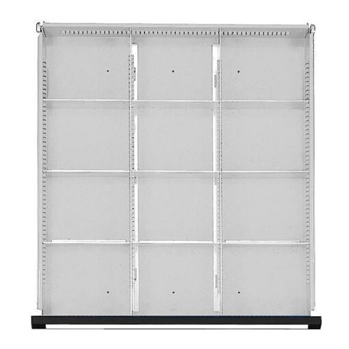 Schubladeneinteilungssatz für FH 60 mm 1/3 Teilung für Schublade B500 x T540 mm