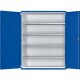 Schwerlastschrank B1485 x T500 x H1950 mm RAL7035/5010 o.Mittelwand 4 Böden