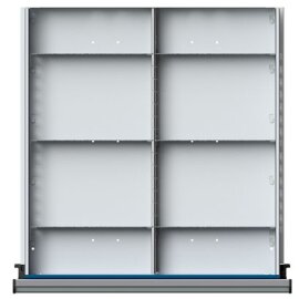Schubladeneinteilungssatz für FH 60 mm 1/2 Teilung...