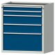 Schubladenschrank V910 Modell 3009/ V910 RAL 7035 / RAL 5010