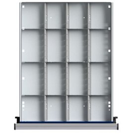 Schubladeneinteilungssatz für FH 90 mm 1/3 Teilung...