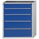 Schubladenschrank V1060 Modell 4007 V- RAL 7035 / RAL 5010