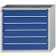 Schubladenschrank V1060 Modell 3002 V- RAL 7035 / RAL 5010