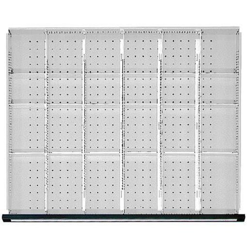 Schubladeneinteilungssatz für FH 90 mm 1/6 Teilung für Schublade B750 x T600 mm