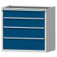 Schubladenschrank V1060 Modell 3003/ V1060 RAL 7035 / RAL 5010