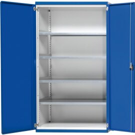 Schwerlastschrank B1085 x T630 x H1950 mm RAL7035/5010...