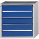Schubladenschrank V910 Modell 3001 V- RAL 7035 / RAL 5010