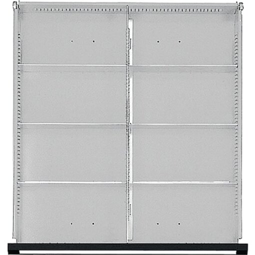 Schubladeneinteilungssatz für FH 180-360 mm 1/2 Teilung für Schublade B500 x T540 mm