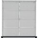 Schubladeneinteilungssatz für FH 180-360 mm 1/2 Teilung für Schublade B500 x T540 mm