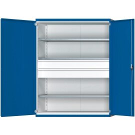 Schwerlastschrank B1485 x T630 x H1950 mm RAL7035/5010 o....