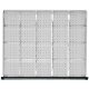 Schubladeneinteilungssatz für FH 180 mm 1/5 Teilung für Schublade B750 x T600 mm