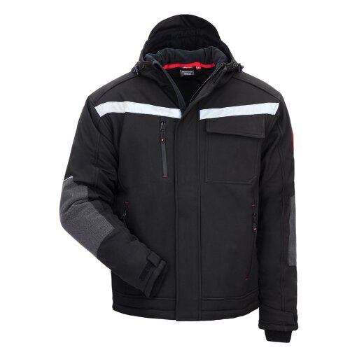 Winter-Softshelljacke Motion Tex Plus 7180W schwarz Gr. 2XL Nitras