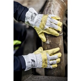 1 Paar Kunstlederhandschuhe Universal 1104 Gr. 10 Nitras