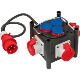 Kompakt-Stromverteiler H07RN-F5G1,5 1m 3 x CEE400V + 3 x...
