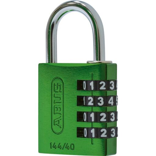Zahlen-Hangschloss 144/40 grün Lock-Tag ABUS