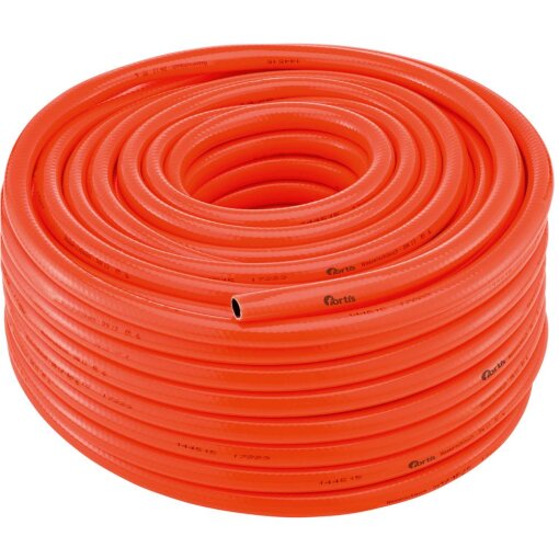 Sicherheitswasserschlauch PVC leuchtorange 19 x 3,25 mm, 25 m Fortis