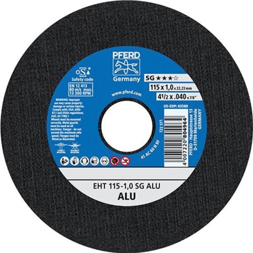 Trennscheibe gerade für Aluminium SG Pferd