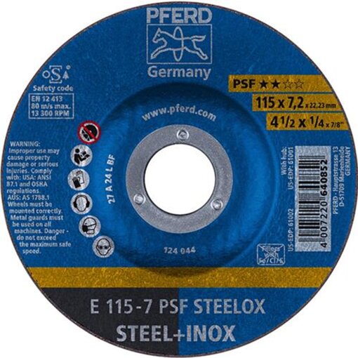 Schruppscheibe gekröpft PSFSTEELOX Pferd