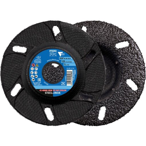Schleifscheibe SGP VIEW CC-GRIND-ROBUST STEELOX 125 mm VICTOGRAIN Pferd