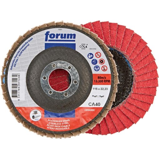 Fächerschleifscheibe 12° gewölbt CA FORUM