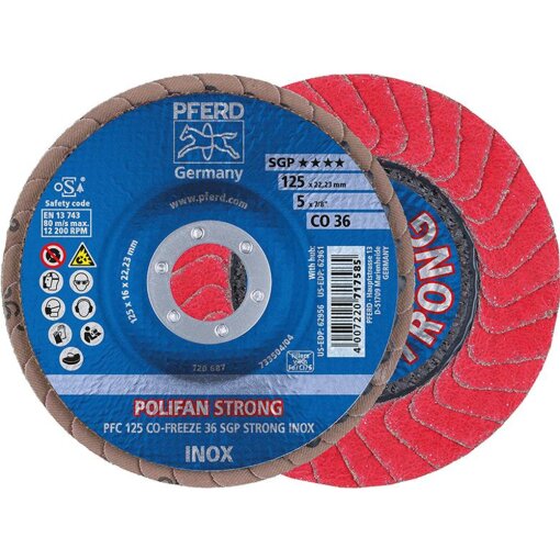 Fächerschleifscheibe CO36FREEZE SGP STRONG Pferd