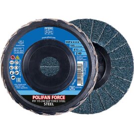 Fächerschleifscheibe FORCE SGP STEEL Pferd