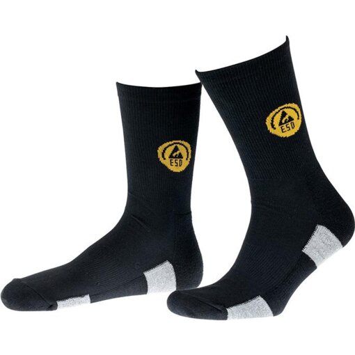 Funktionssocke ESD schwarz/grau fortis