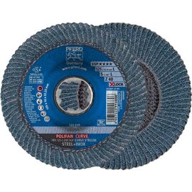 Fächerschleifscheibe Z SGP Curve Steelox Polifan Pferd