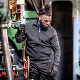 Sweatjacke Motion Tex Light 7020 schwarz Gr. 2XL Nitras