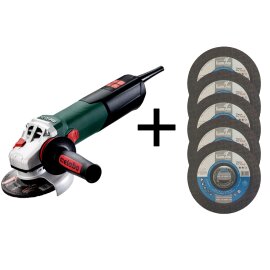 Winkelschleifer WEV 15-125 Quick + 100 Stück...