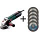 Winkelschleifer WEV 15-125 Quick + 100 Stück Trennscheiben T41 Razor Cut Plus A60X-BF Inox