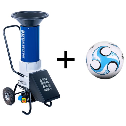 Gartenhäcksler Elektra Beckum TH3006 W 3,0kW 230V + Fußball
